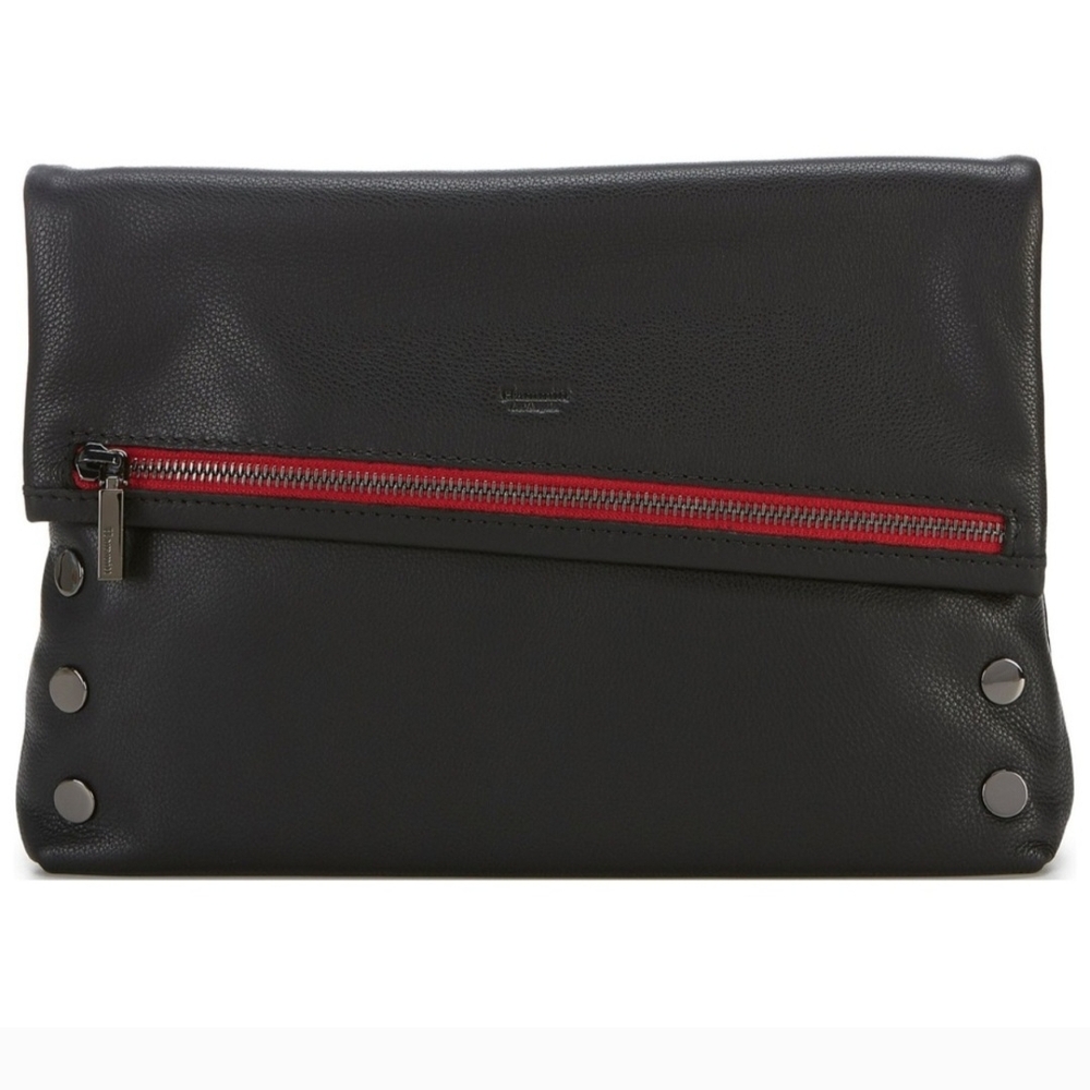 Hammitt Black Leather large VIP bag with Red Accent In excellent condition.